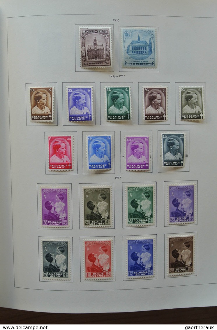 26076 Belgien: 1849-1980. Very well filled, mostly mint hinged collection Belgium 1849-1980 in 2 Pax album