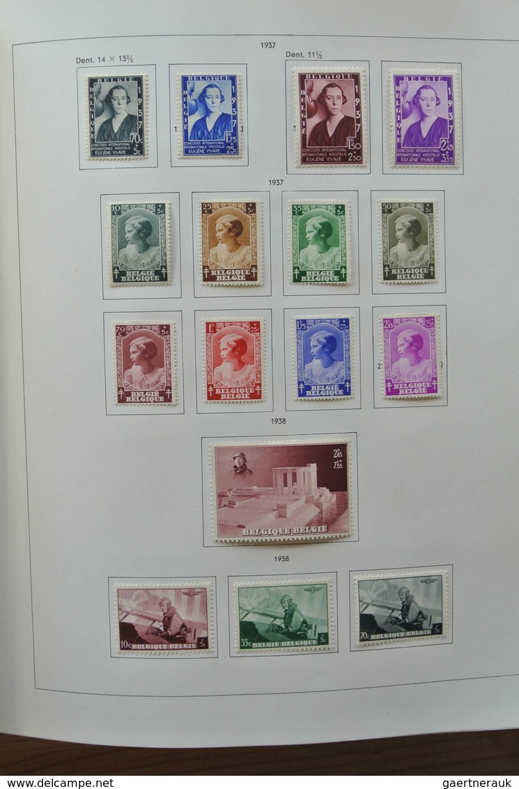 26076 Belgien: 1849-1980. Very well filled, mostly mint hinged collection Belgium 1849-1980 in 2 Pax album