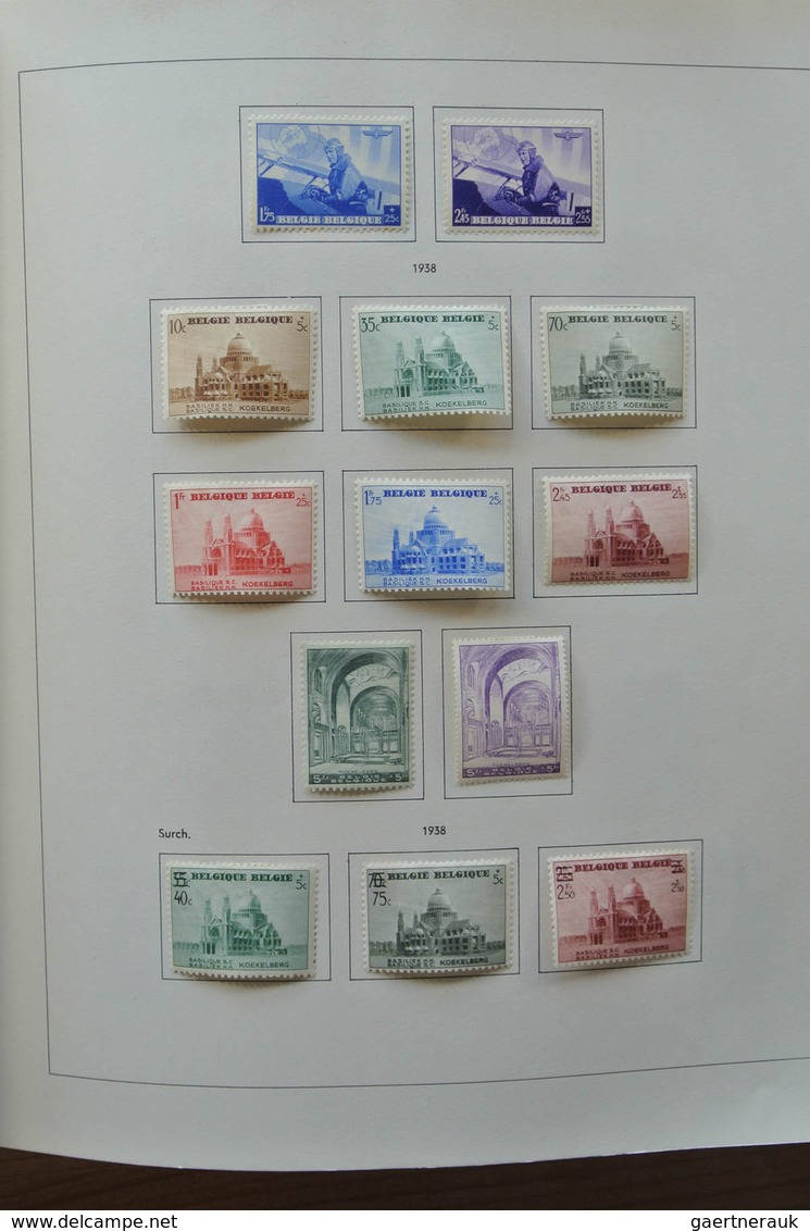 26076 Belgien: 1849-1980. Very well filled, mostly mint hinged collection Belgium 1849-1980 in 2 Pax album