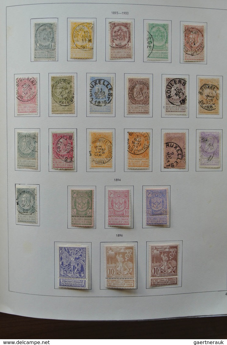 26076 Belgien: 1849-1980. Very well filled, mostly mint hinged collection Belgium 1849-1980 in 2 Pax album