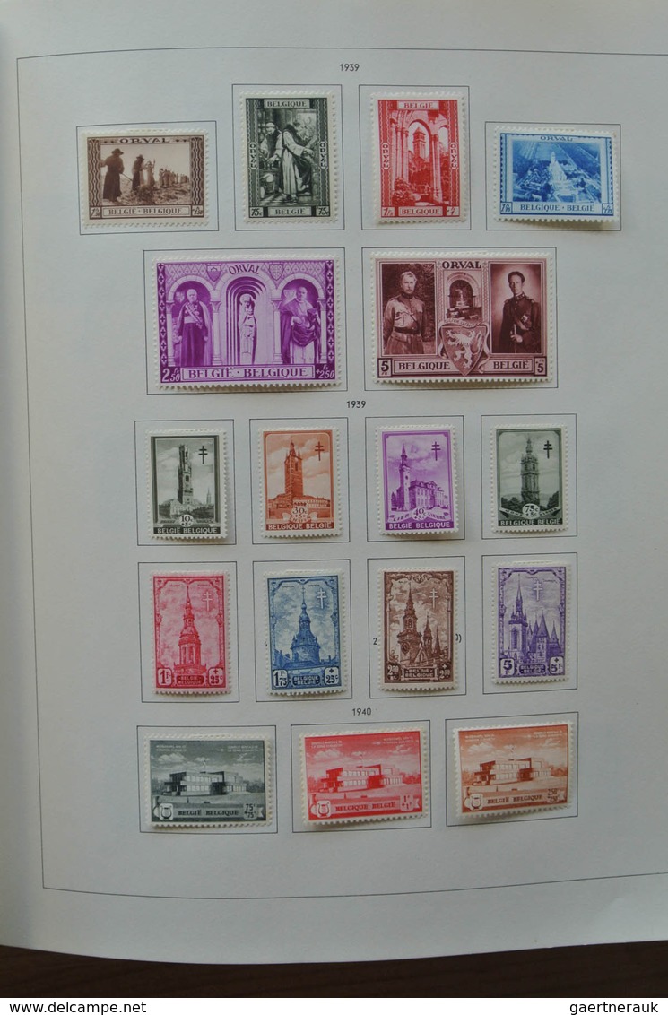 26076 Belgien: 1849-1980. Very well filled, mostly mint hinged collection Belgium 1849-1980 in 2 Pax album