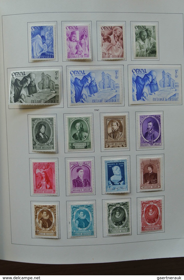 26076 Belgien: 1849-1980. Very well filled, mostly mint hinged collection Belgium 1849-1980 in 2 Pax album