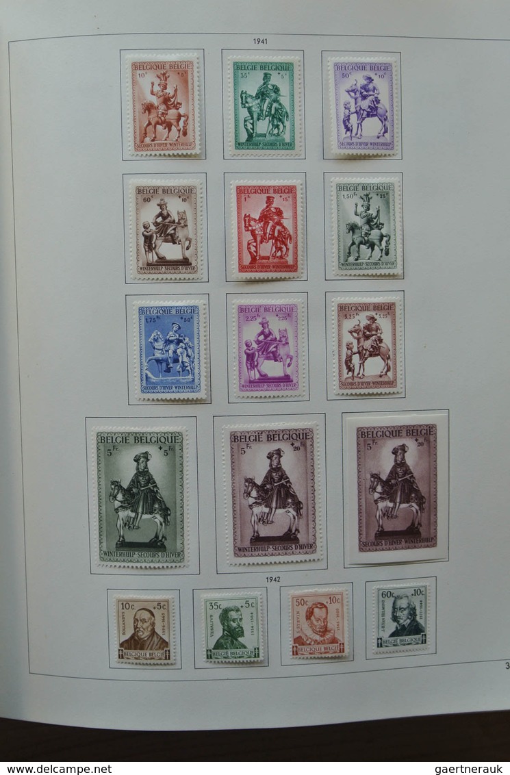 26076 Belgien: 1849-1980. Very well filled, mostly mint hinged collection Belgium 1849-1980 in 2 Pax album