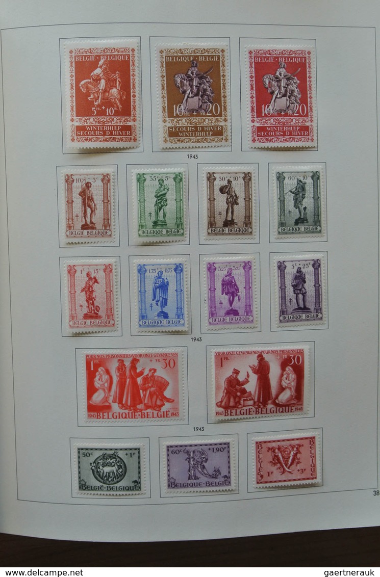 26076 Belgien: 1849-1980. Very well filled, mostly mint hinged collection Belgium 1849-1980 in 2 Pax album