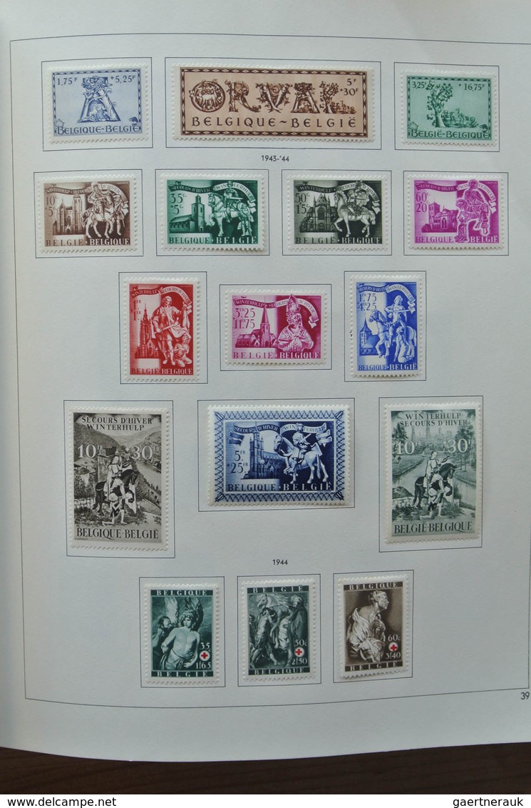 26076 Belgien: 1849-1980. Very well filled, mostly mint hinged collection Belgium 1849-1980 in 2 Pax album