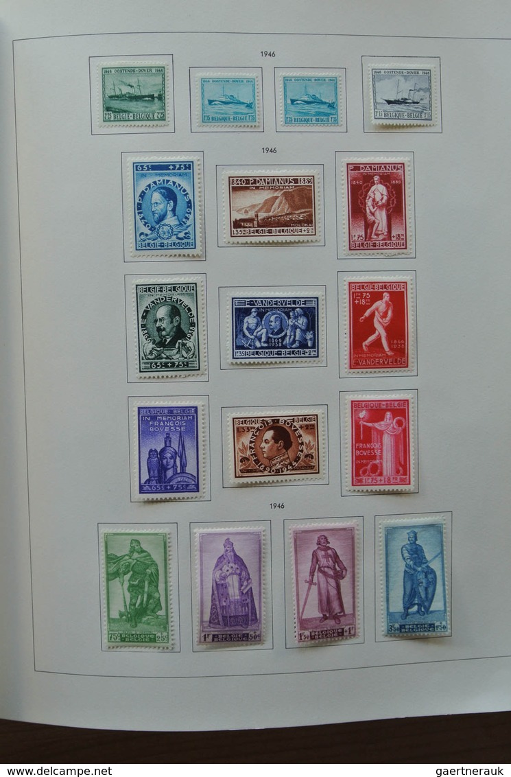 26076 Belgien: 1849-1980. Very well filled, mostly mint hinged collection Belgium 1849-1980 in 2 Pax album