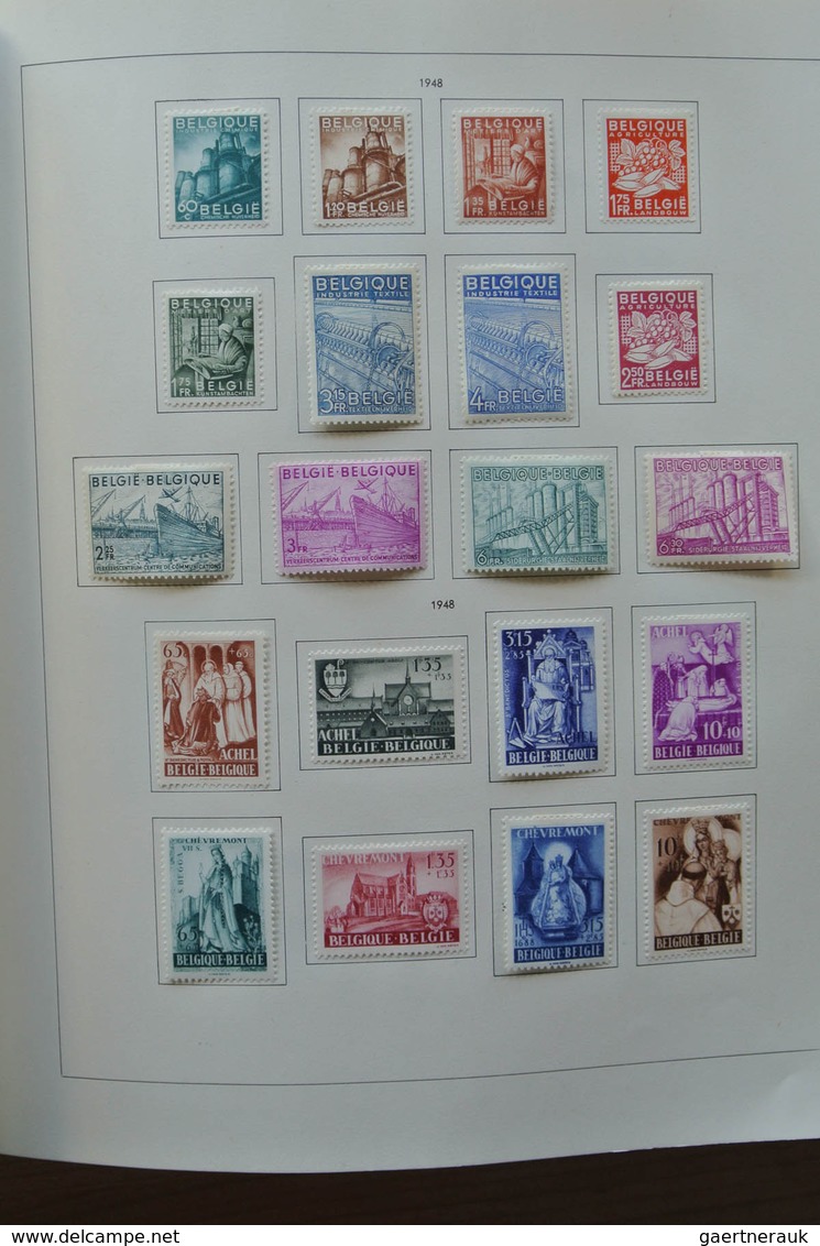 26076 Belgien: 1849-1980. Very well filled, mostly mint hinged collection Belgium 1849-1980 in 2 Pax album