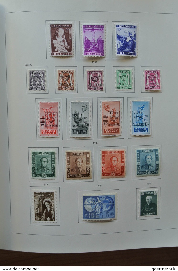 26076 Belgien: 1849-1980. Very well filled, mostly mint hinged collection Belgium 1849-1980 in 2 Pax album