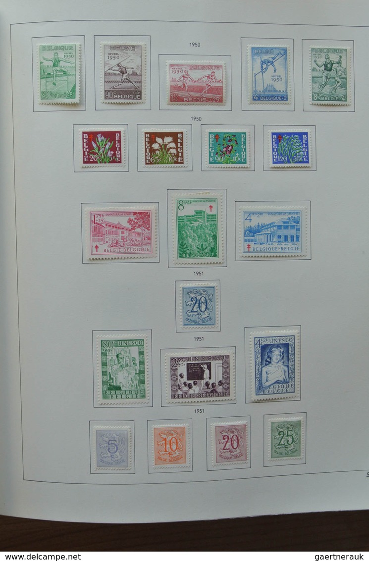 26076 Belgien: 1849-1980. Very well filled, mostly mint hinged collection Belgium 1849-1980 in 2 Pax album