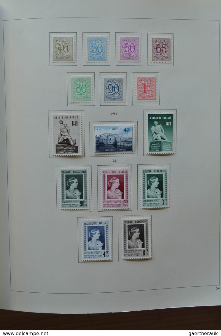 26076 Belgien: 1849-1980. Very well filled, mostly mint hinged collection Belgium 1849-1980 in 2 Pax album