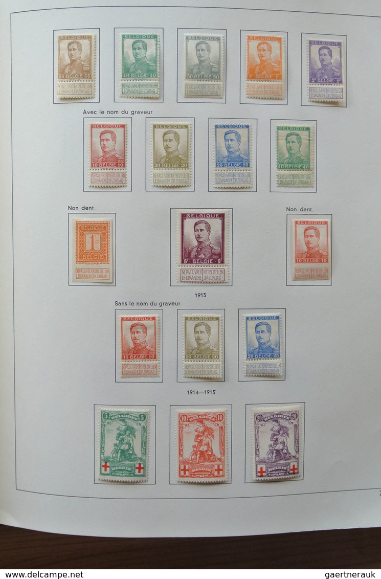 26076 Belgien: 1849-1980. Very well filled, mostly mint hinged collection Belgium 1849-1980 in 2 Pax album