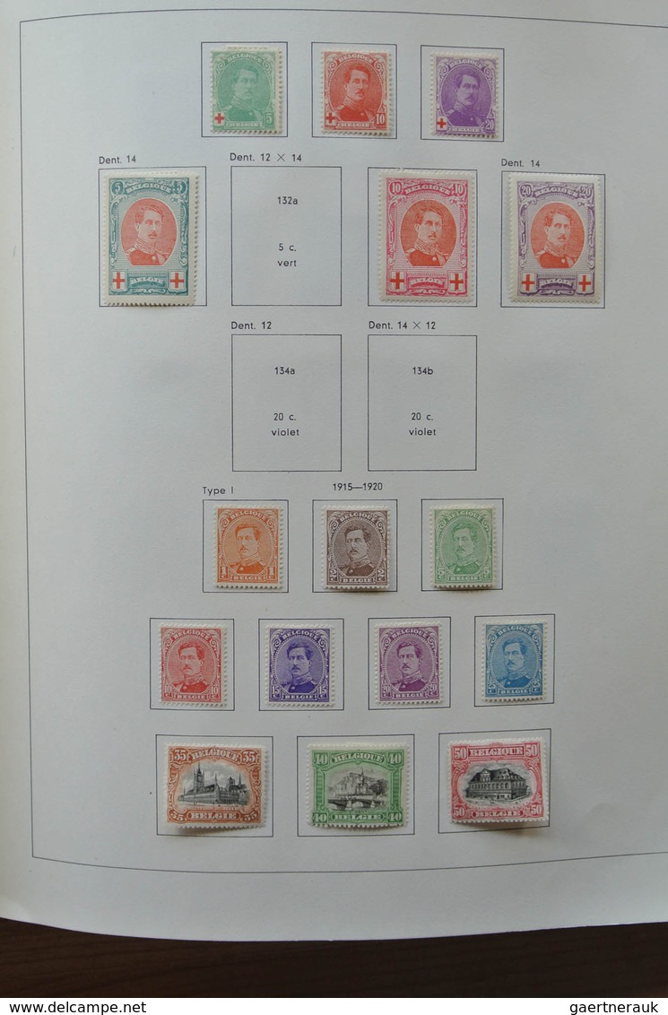 26076 Belgien: 1849-1980. Very well filled, mostly mint hinged collection Belgium 1849-1980 in 2 Pax album