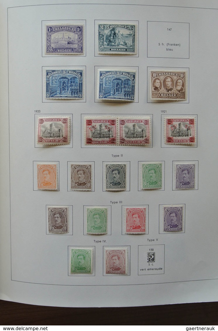 26076 Belgien: 1849-1980. Very well filled, mostly mint hinged collection Belgium 1849-1980 in 2 Pax album