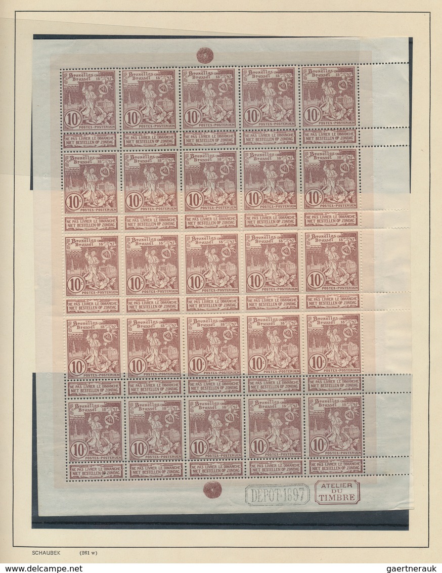 26078 Belgien: 1849/1969, Cancelled And Unused Solid Ground Stock Collection Beginning With Good Kingdom I - Autres & Non Classés