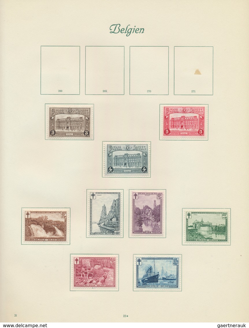 26082 Belgien: 1849/1941, used and mint collection on album pages, from a nice part classic issues, 1878 5