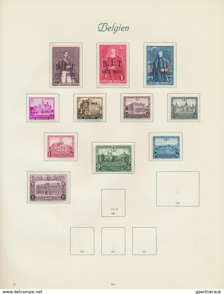 26082 Belgien: 1849/1941, used and mint collection on album pages, from a nice part classic issues, 1878 5