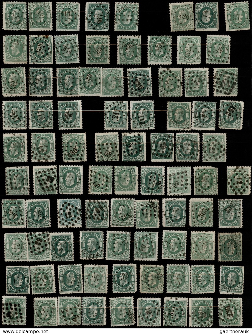 26090 Belgien: 1850/1990 (ca.), Mainly From 1880, Enormous Accumulation In 4 Big Boxes With 70 Stockbooks - Autres & Non Classés