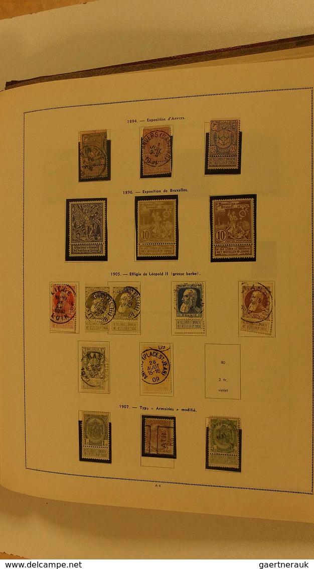 26091 Belgien: 1850/1947: MNH, mint hinged and used remainder collection Belgium 1850-1947 in old album wi