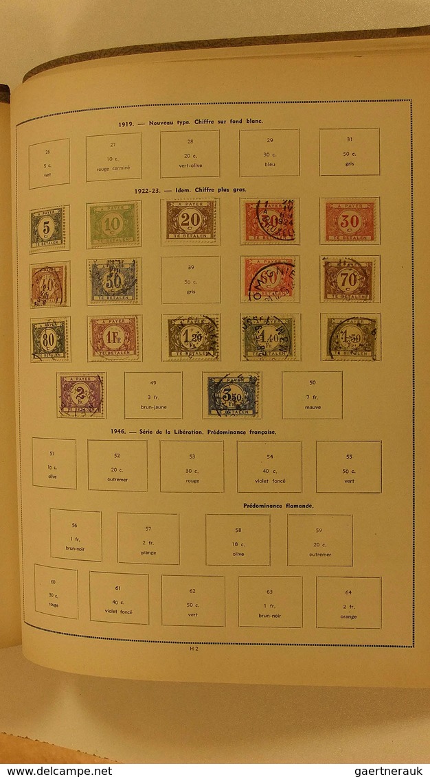 26091 Belgien: 1850/1947: MNH, mint hinged and used remainder collection Belgium 1850-1947 in old album wi