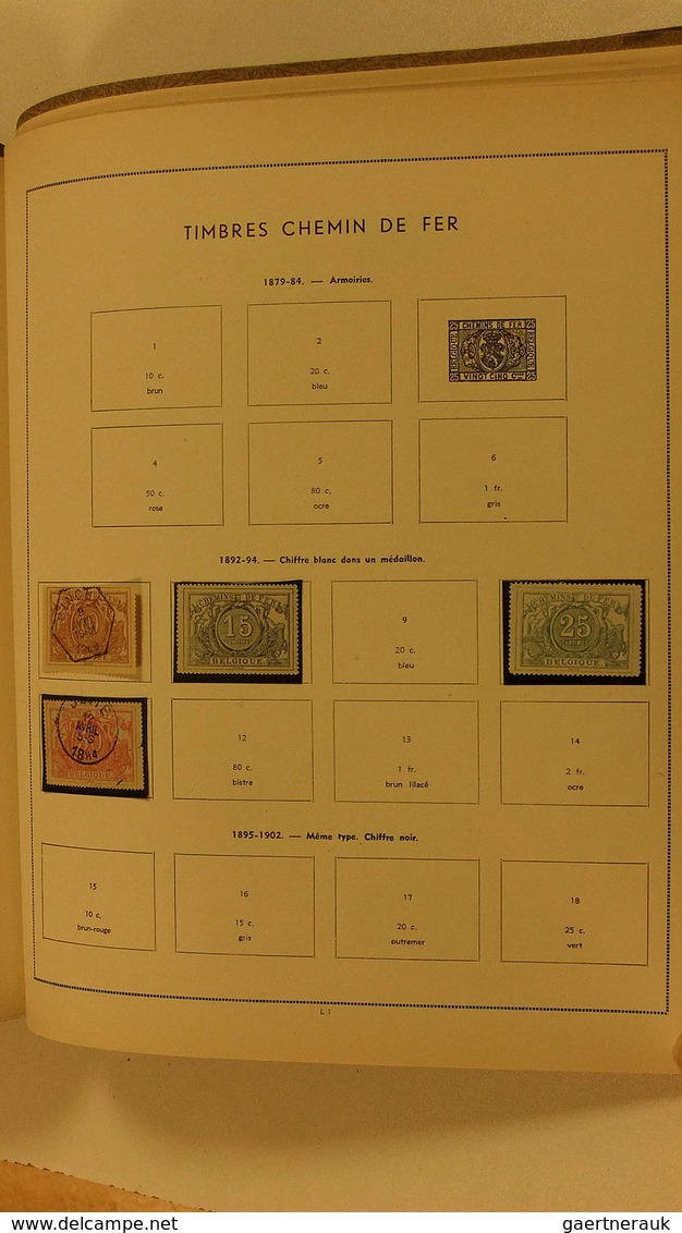 26091 Belgien: 1850/1947: MNH, mint hinged and used remainder collection Belgium 1850-1947 in old album wi