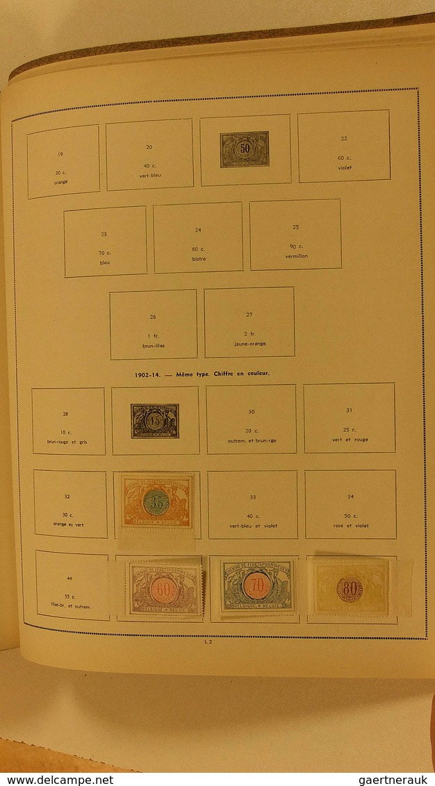 26091 Belgien: 1850/1947: MNH, mint hinged and used remainder collection Belgium 1850-1947 in old album wi