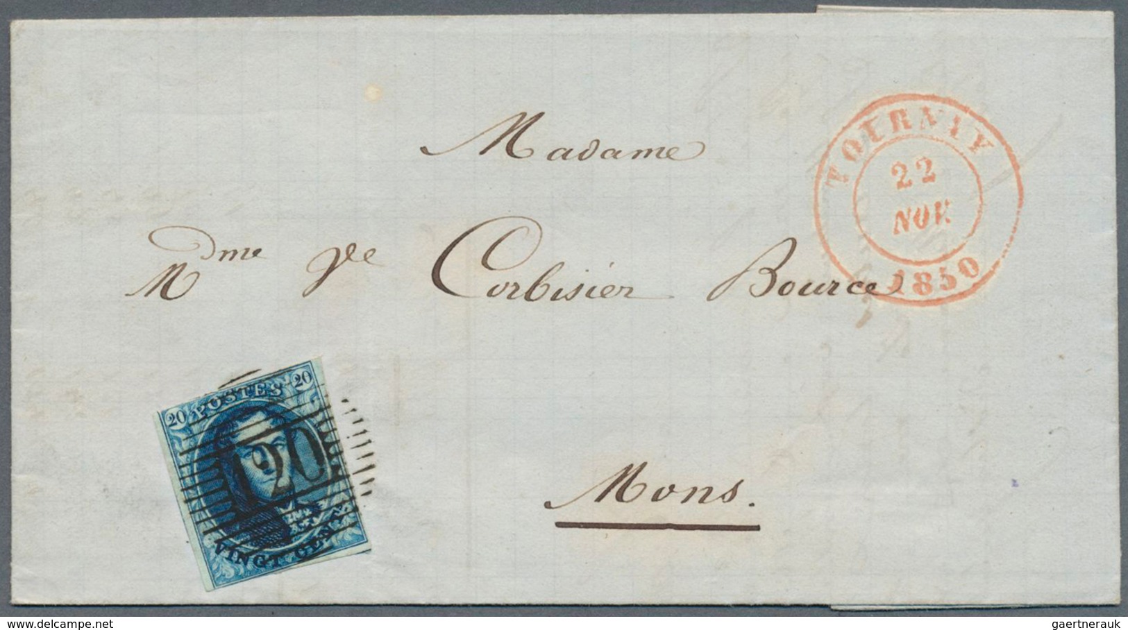 26092 Belgien: 1860/1867, Small Accumulation Of 7 Franked Covers ( Ex Michel No. 4-15) Mostly In Clean Con - Autres & Non Classés