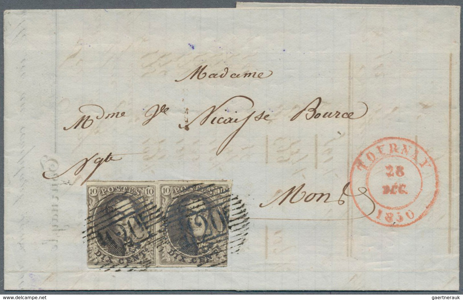 26092 Belgien: 1860/1867, Small Accumulation Of 7 Franked Covers ( Ex Michel No. 4-15) Mostly In Clean Con - Autres & Non Classés