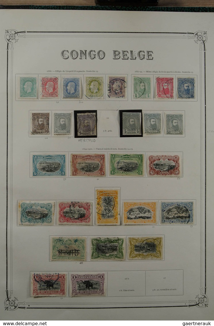 26097 Belgien: 1886-1964. Nicely Filled, Mint Hinged And Used Collection Belgian Territories 1886-1964 In - Autres & Non Classés