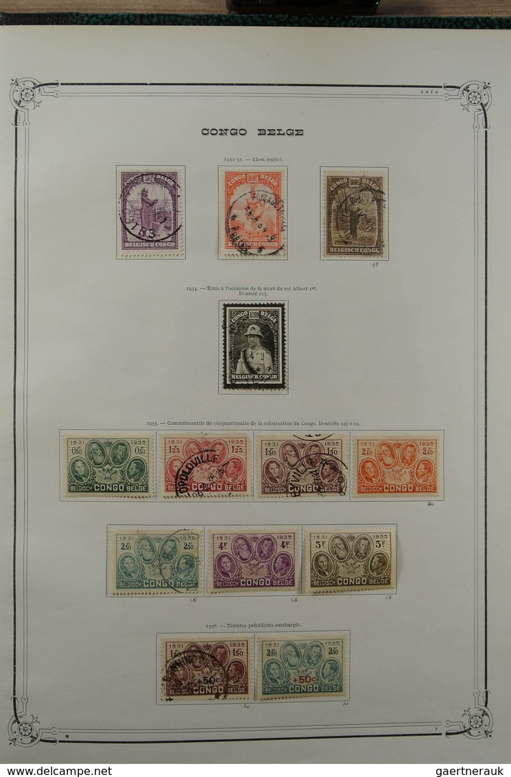 26097 Belgien: 1886-1964. Nicely Filled, Mint Hinged And Used Collection Belgian Territories 1886-1964 In - Autres & Non Classés