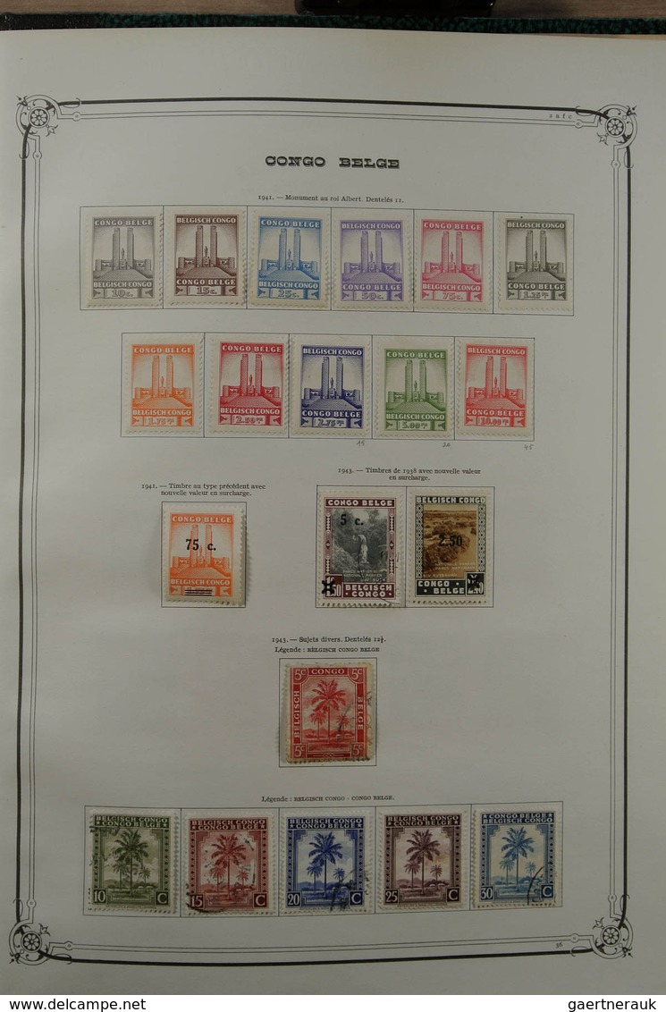 26097 Belgien: 1886-1964. Nicely Filled, Mint Hinged And Used Collection Belgian Territories 1886-1964 In - Autres & Non Classés