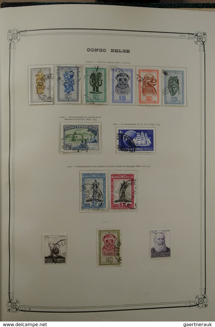 26097 Belgien: 1886-1964. Nicely filled, mint hinged and used collection Belgian territories 1886-1964 in