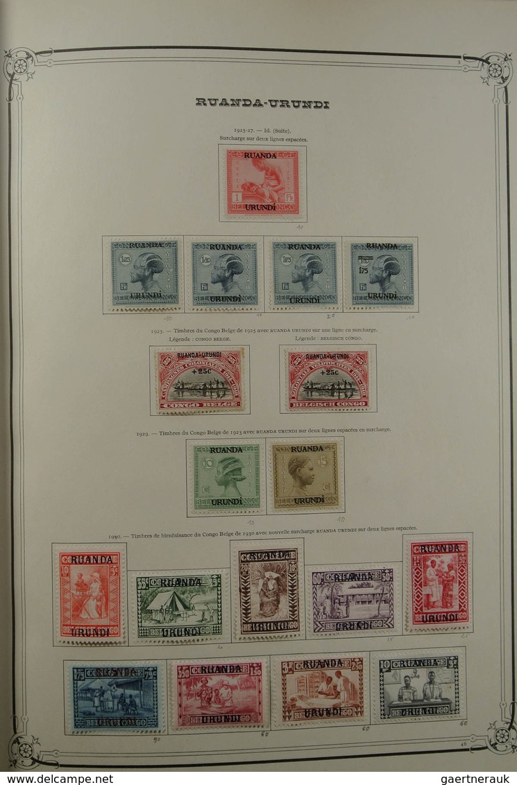 26097 Belgien: 1886-1964. Nicely filled, mint hinged and used collection Belgian territories 1886-1964 in