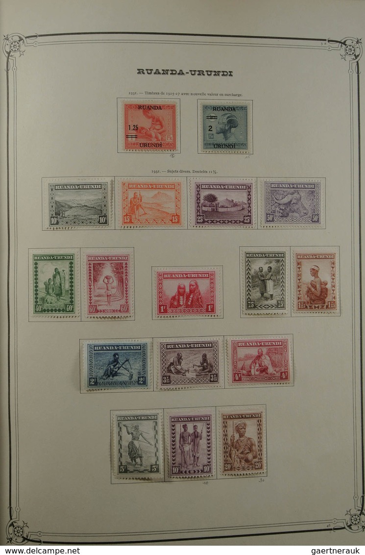 26097 Belgien: 1886-1964. Nicely filled, mint hinged and used collection Belgian territories 1886-1964 in