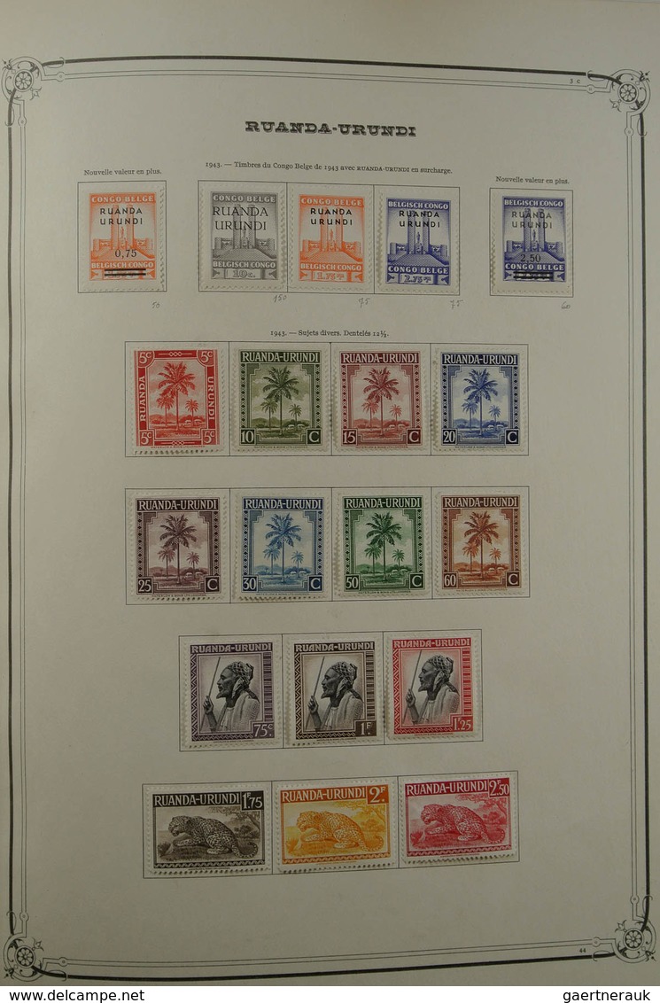 26097 Belgien: 1886-1964. Nicely filled, mint hinged and used collection Belgian territories 1886-1964 in