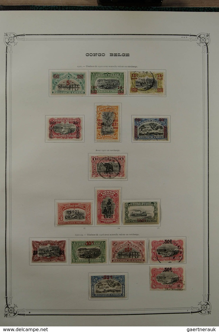 26097 Belgien: 1886-1964. Nicely filled, mint hinged and used collection Belgian territories 1886-1964 in