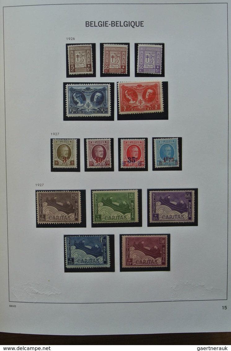 26099 Belgien: 1893-1969. Very Well Filled, Mostly MNH And Mint Hinged Collection Belgium 1893-1969 In 2 D - Autres & Non Classés