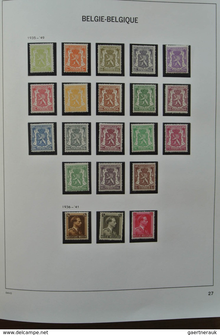 26099 Belgien: 1893-1969. Very well filled, mostly MNH and mint hinged collection Belgium 1893-1969 in 2 D