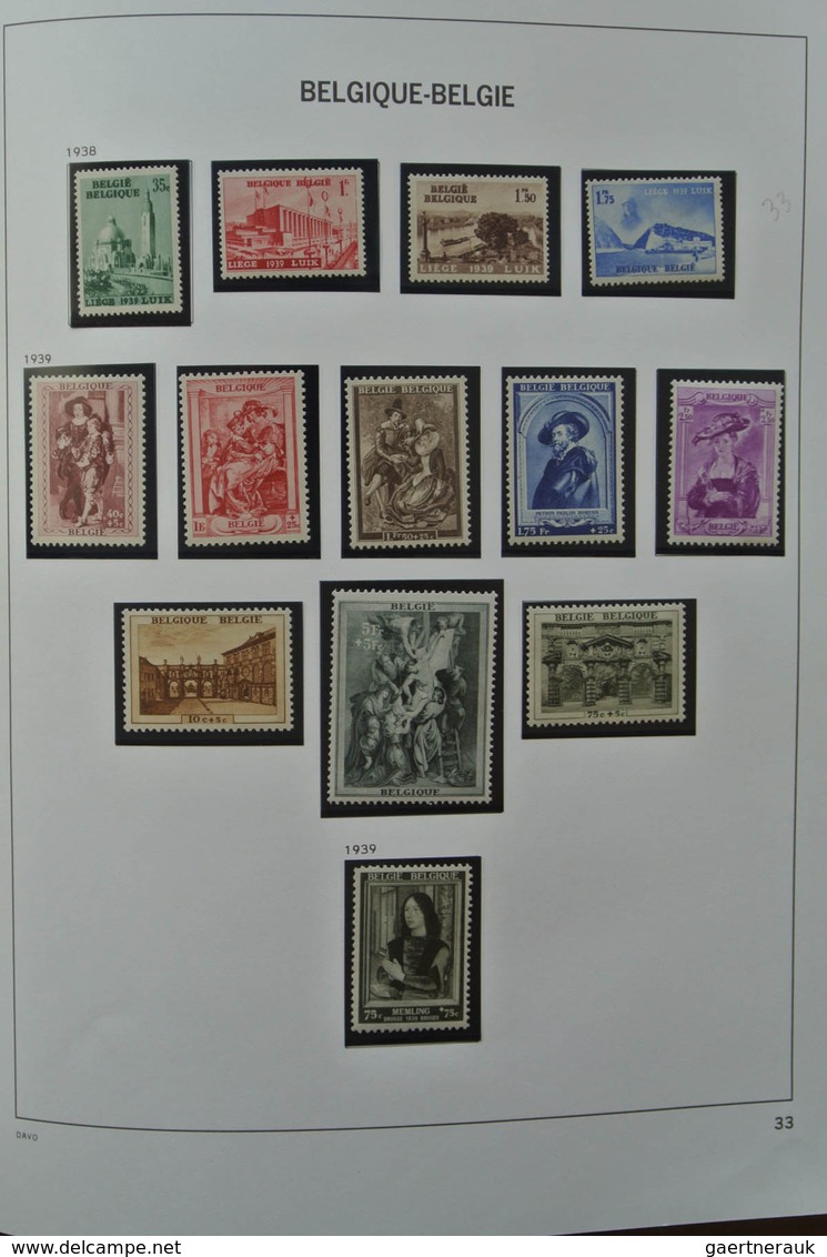 26099 Belgien: 1893-1969. Very well filled, mostly MNH and mint hinged collection Belgium 1893-1969 in 2 D