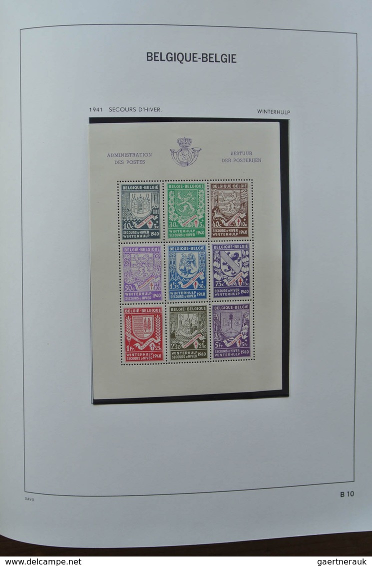 26099 Belgien: 1893-1969. Very well filled, mostly MNH and mint hinged collection Belgium 1893-1969 in 2 D