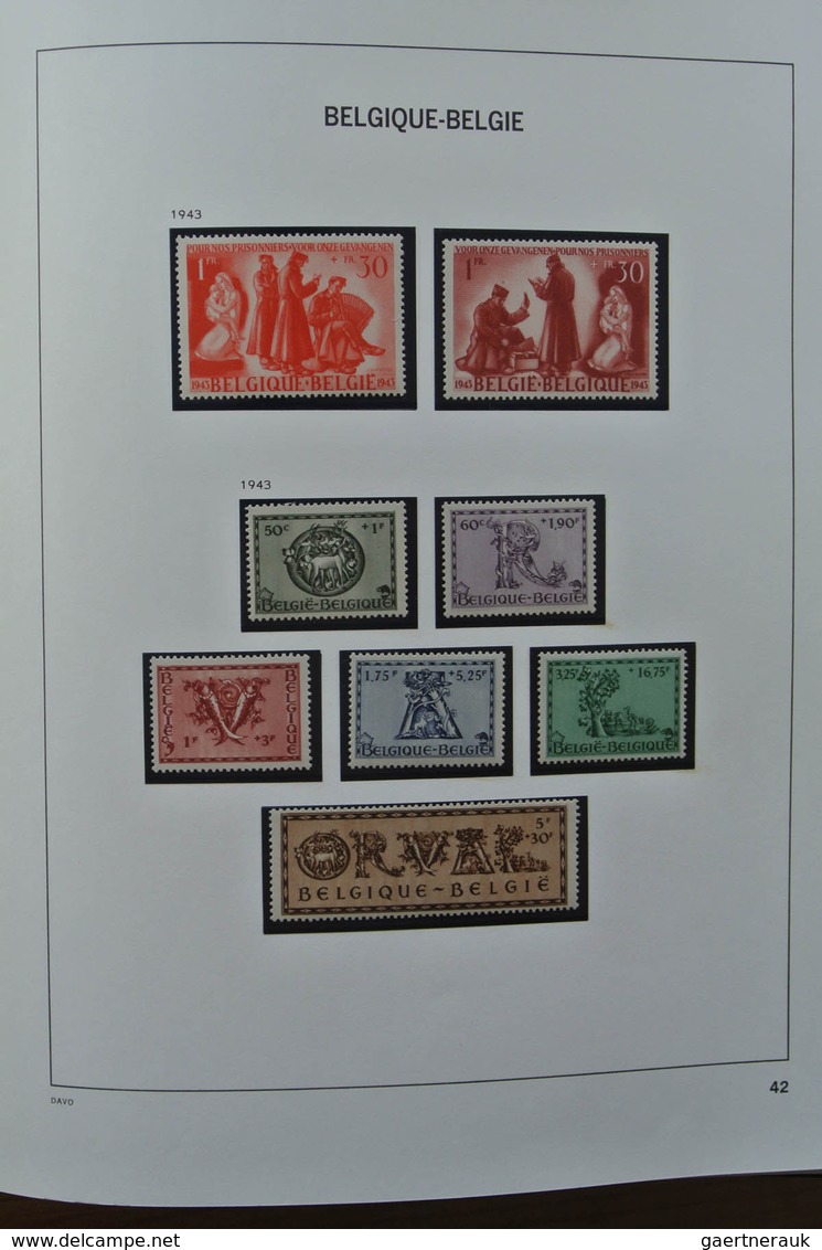 26099 Belgien: 1893-1969. Very well filled, mostly MNH and mint hinged collection Belgium 1893-1969 in 2 D