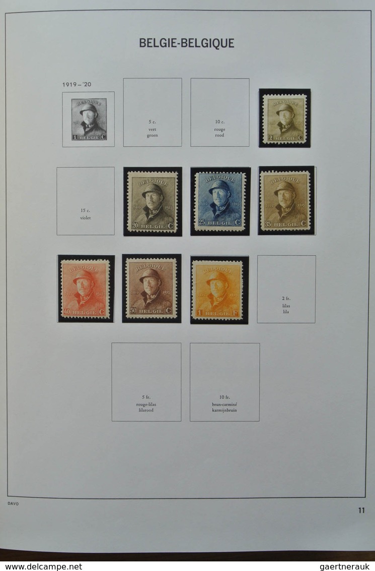 26099 Belgien: 1893-1969. Very well filled, mostly MNH and mint hinged collection Belgium 1893-1969 in 2 D