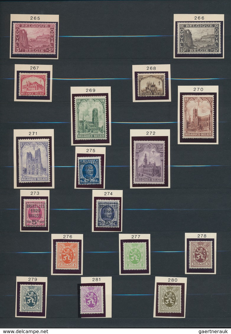 26107 Belgien: 1915/1930, Unmounted Mint And Used Collection On Stockpages, Comprising Plenty Of Interesti - Autres & Non Classés