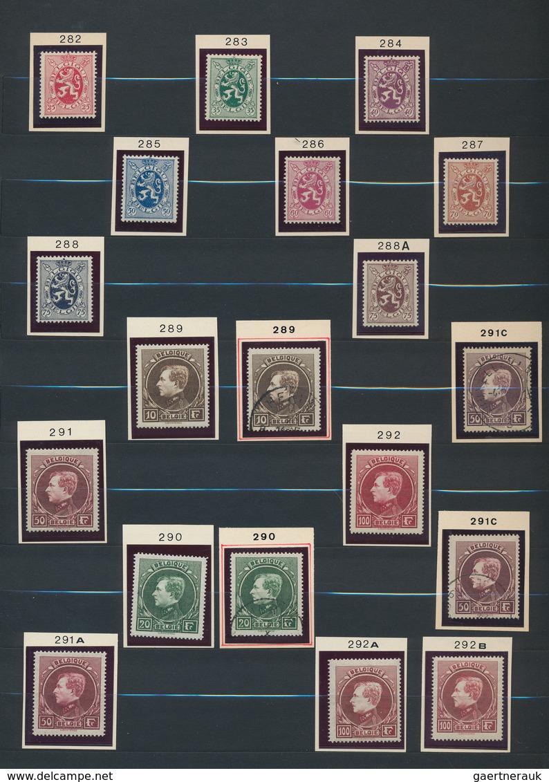 26107 Belgien: 1915/1930, Unmounted Mint And Used Collection On Stockpages, Comprising Plenty Of Interesti - Autres & Non Classés