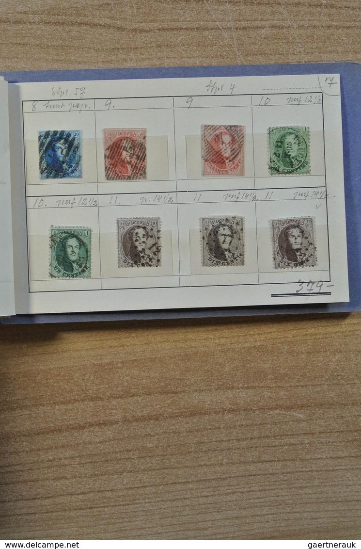 26128 Belgien: Folder with stockpages with mostly used, classic material of Belgium, including very much b