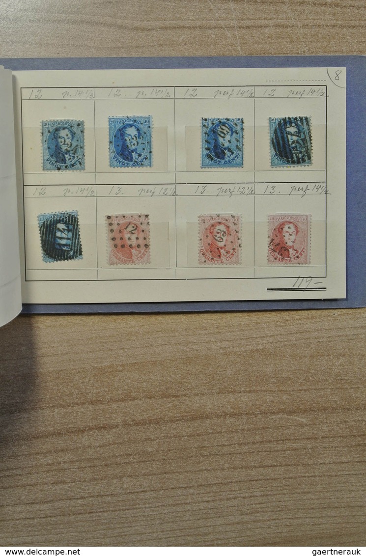 26128 Belgien: Folder with stockpages with mostly used, classic material of Belgium, including very much b