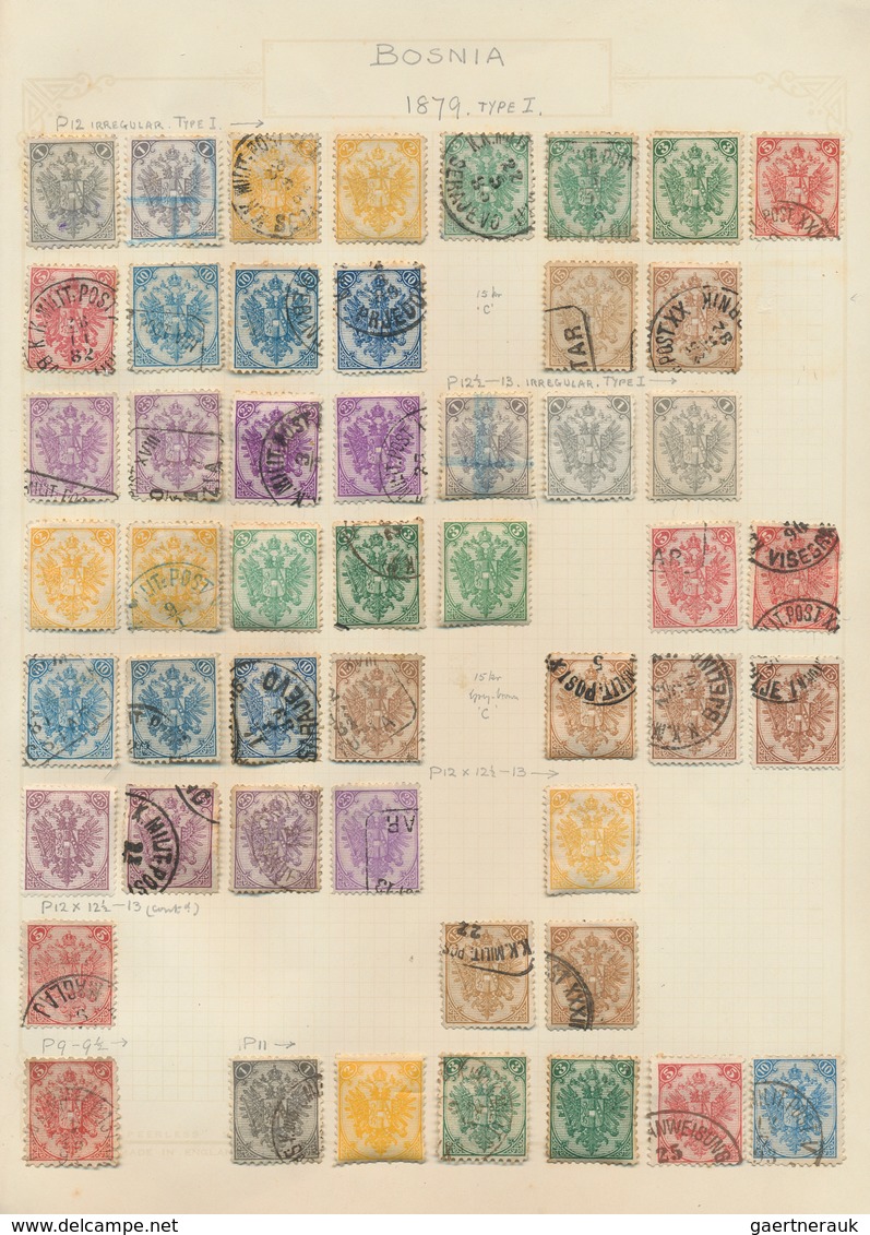 26152 Bosnien Und Herzegowina: 1879/1918: Vintage Specialised Collection Of Hundreds Of Mint And Used Stam - Bosnie-Herzegovine