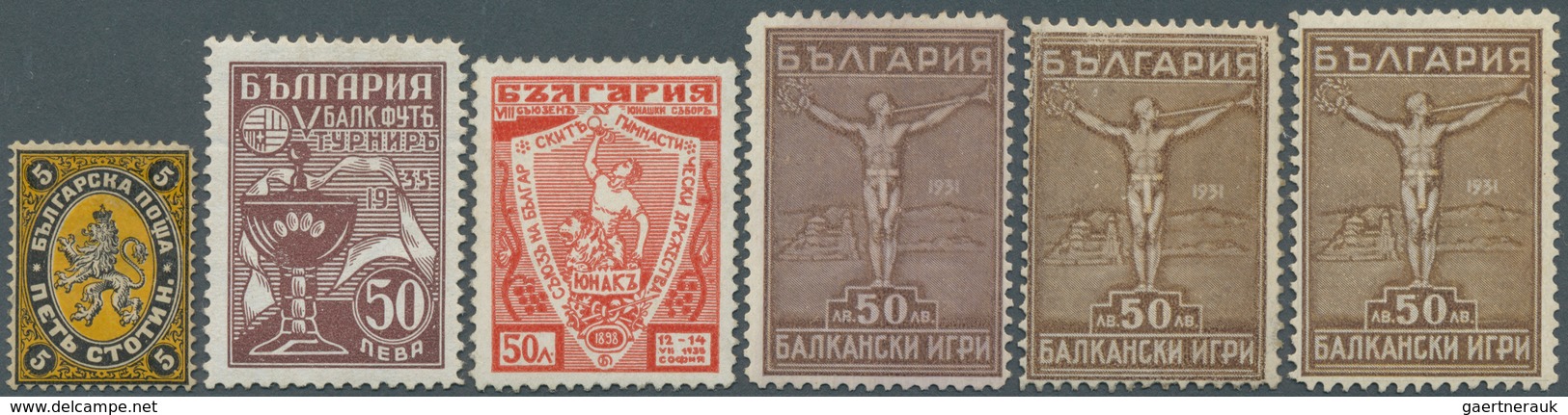 26189 Bulgarien: 1879/1944, Mint And Used Accumulation On Stocksheets, Varied Condition (toning), From 187 - Lettres & Documents