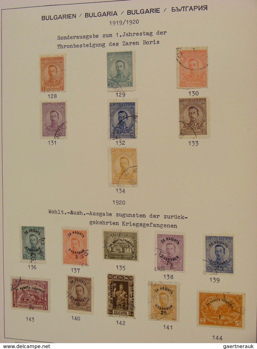 26190 Bulgarien: 1879/1944: Nice, canceled collection Bulgaria 1879-1944 in Schaubek album. Collection con