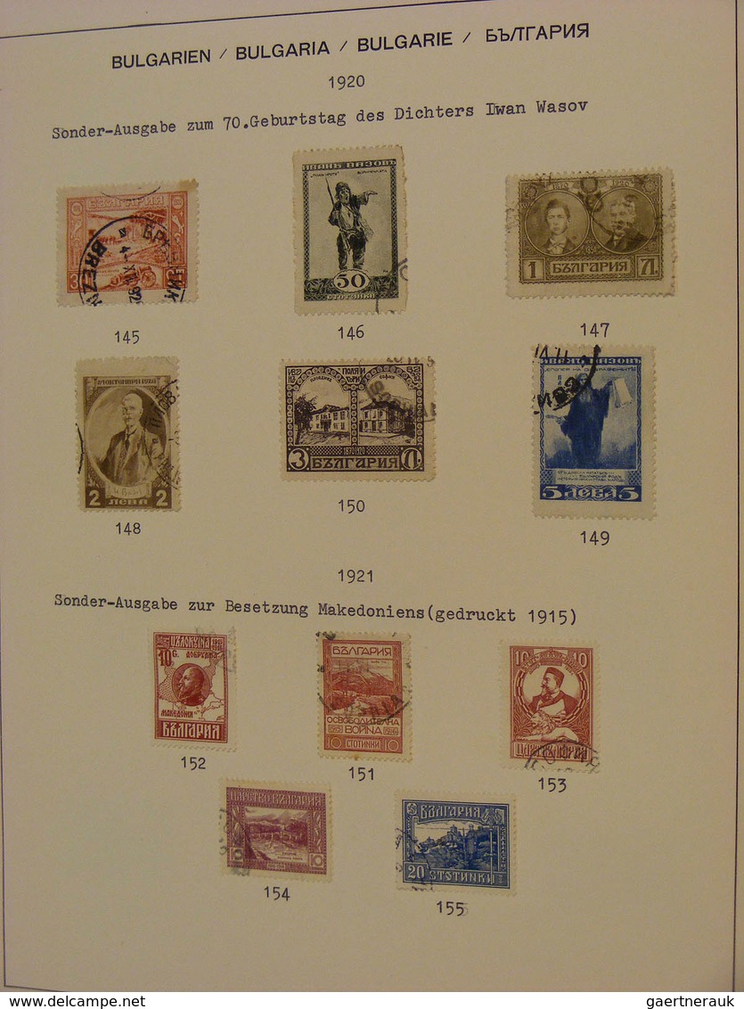 26190 Bulgarien: 1879/1944: Nice, canceled collection Bulgaria 1879-1944 in Schaubek album. Collection con