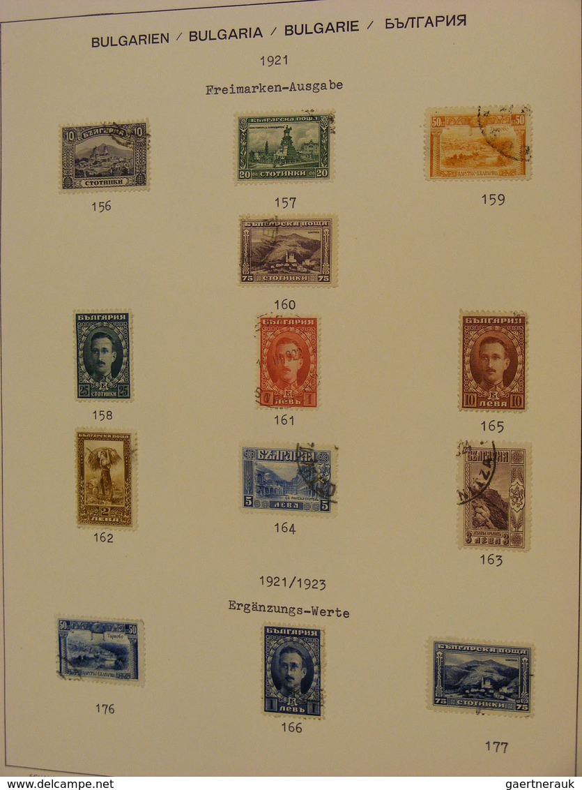 26190 Bulgarien: 1879/1944: Nice, canceled collection Bulgaria 1879-1944 in Schaubek album. Collection con